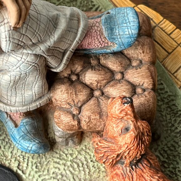 1973 Naturecraft Serenade Stoneware Statue #831 Hand Painted England Vintage - Picture 12 of 16